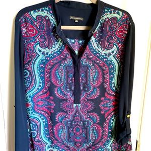 Adrianna Papell Blouse w/ beautiful print